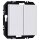 Berker 24126189 Wandsendermodul EnOcean mit Wippe 2-fach Q.X Polarweiß samt