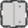 Berker 24126384 Wandsendermodul EnOcean mit Wippe 2-fach einseitig mit Symbol Pfeile Q.X Alu