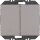 Berker 24127033 Friends of Hue Tasten mit Wippe 2-fach K.5 Alu lackiert