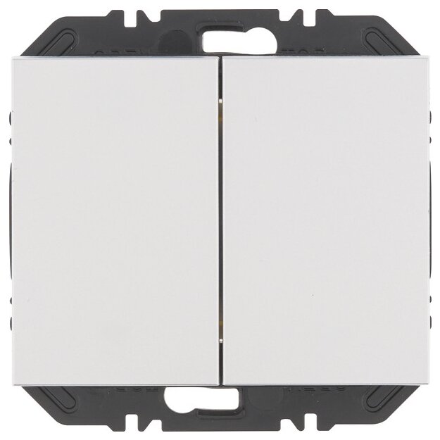 Berker 24127103 Wandsendermodul EnOcean mit Wippe 2-fach K.5 Alu matt