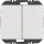 Berker 24127103 Wandsendermodul EnOcean mit Wippe 2-fach K.5 Alu matt