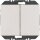 Berker 24127104 Wandsendermodul EnOcean mit Wippe 2-fach K.5 Edelstahl
