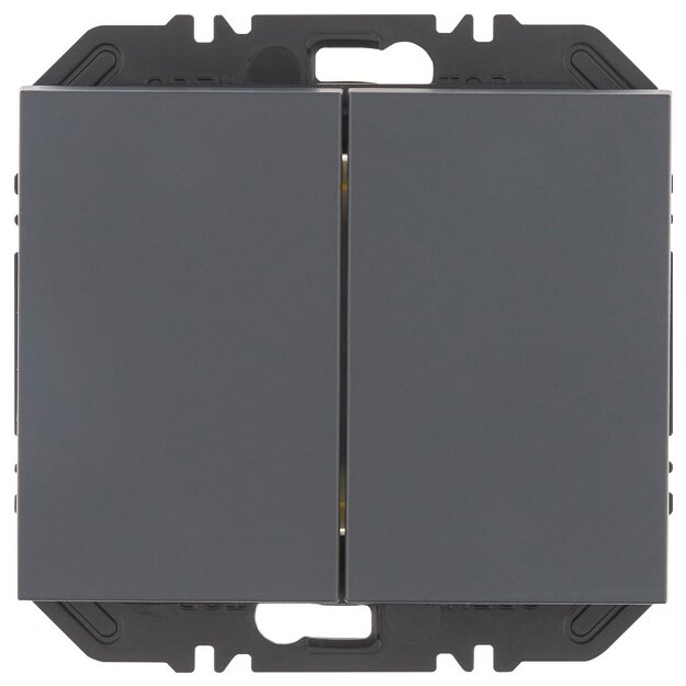 Berker 24127106 Wandsendermodul EnOcean mit Wippe 2-fach K.1 Anthrazit matt