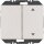 Berker 24127304 Wandsendermodul EnOcean mit Wippe 2-fach einseitig mit Symbol Pfeile K.5 Edelstahl