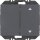 Berker 24127306 Wandsendermodul EnOcean mit Wippe 2-fach einseitig mit Symbol Pfeile K.1 Anthrazit matt