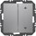 Berker 24128304 Wandsendermodul EnOcean mit Wippe 2-fach einseitig mit Symbol Pfeile B.X Alu matt