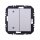 Berker 24128309 Wandsendermodul EnOcean mit Wippe 2-fach einseitig mit Symbol Pfeile S.1 Polarweiß matt