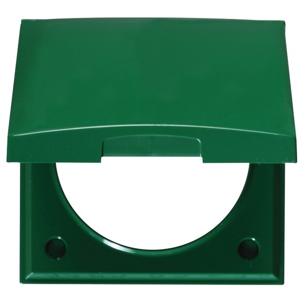 Berker 918282570 Rahmen mit Klappdeckel Integro Flow Grün glänzend