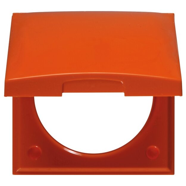 Berker 918282574 Rahmen mit Klappdeckel Integro Flow Orange glänzend