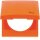 Berker 918282594 Rahmen mit Klappdeckel und Aufdruck "IP44" Integro Flow Orange glänzend