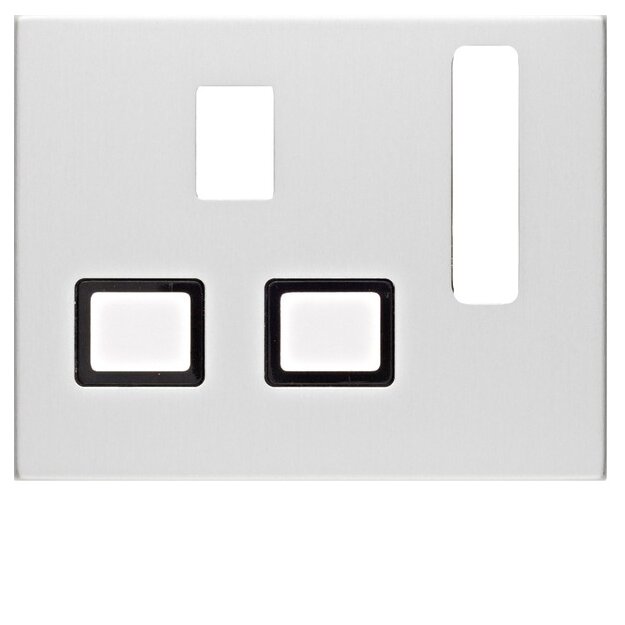Berker 3313077013 Zentralstück für Steckdosen British Standard abschaltbar 13A K.5 Aluminium eloxiert