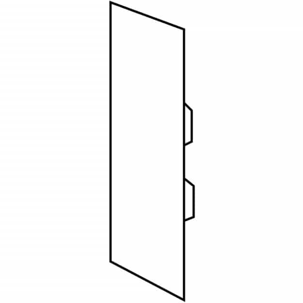 Kleinhuis EG60130.3 Endstück 60x130 mm Kunststoff ASA RAL 9010 Reinweiß