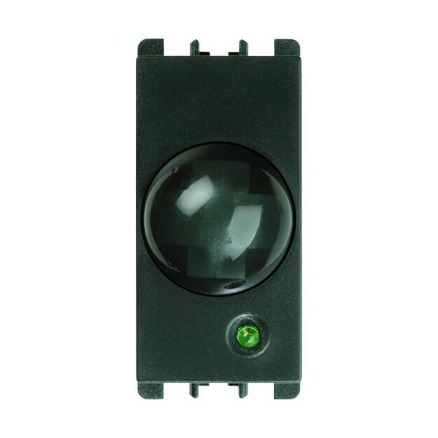 Grothe 1033168 Infrarotmelder Schwarz Unterputz Einbau in Adapter für Runddosen IR 1033/168