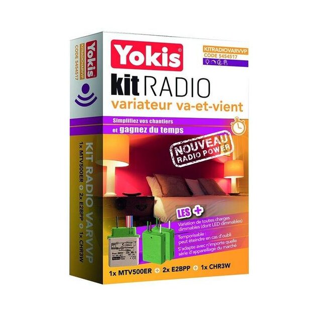 Grothe 5454523 Set Funk Dimmer Zwei-Fach Kitradiovarvvp