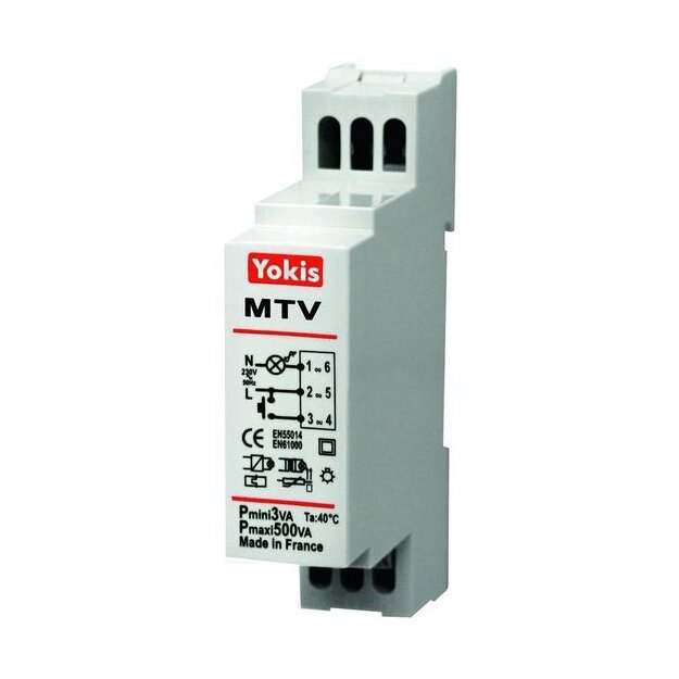 Grothe 5454062 Dimmer Hutschiene MTV500M