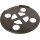 Dehn 102050 Unterlegplatte Kunststoff D 370mm schw ULP KS D370 SW