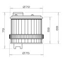 Grothe 38714 Warnlicht 12 - 240 V AC/DC (5W) + LED TWL 8714