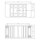 Grothe 55881 Unterputzkasten für 1 Flächentaster UPK 801
