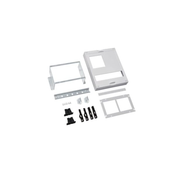 Hager UC21BM2 Bausatz universN 300x250mm für 2 Messgeräte 96x96mm mit zusätzlicher Hutschiene