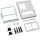Hager UC21BM2 Bausatz universN 300x250mm für 2 Messgeräte 96x96mm mit zusätzlicher Hutschiene