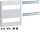 Hager UC21MG Bausatz universN 300x250mm für Reiheneinbaugeräte Waagerecht 2x12 PLE