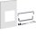Hager UC52LAX12 Bausatz universN 750x500mm für ACB HW1 Fix/Draw-Out IP41 2-Feld 400/600mm Tiefe