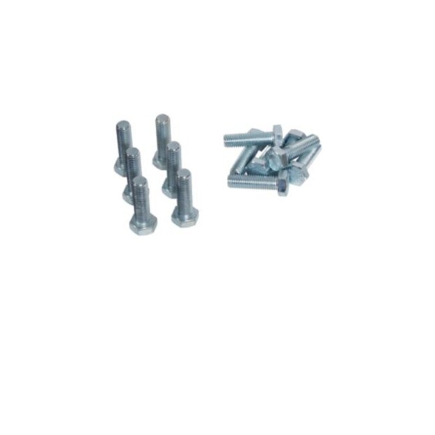 Hager UVZ4M12S Sechskantschraube M12x40mm Zubehör für Schienen-Stabilisierung Cu 20x10 100 Stück