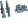 Hager UVZ6M12S Sechskantschraube M12x60mm Zubehör für Schienen-Stabilisierung Cu 50x10 50 Stück
