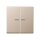 Jung A10921STRFCH KNX RF Taster 2-fach (Duroplast lackiert) Champagner Serie A