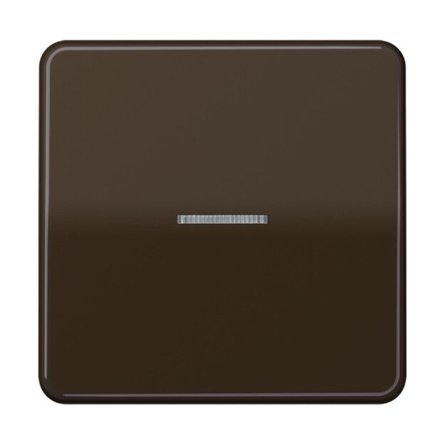Jung CD10911STRFBR KNX RF Taster 1-fach (Duroplast hochkratzfest glänzend) Braun Serie CD