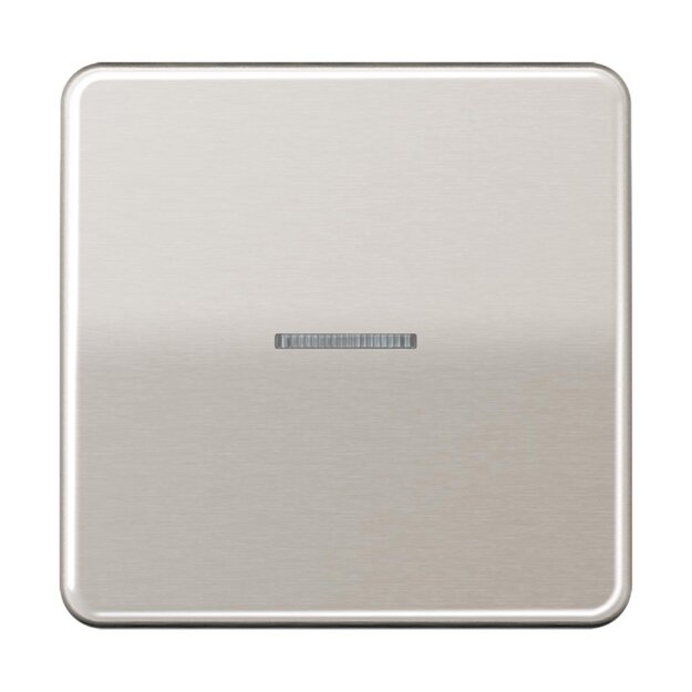 Jung CD10911STRFPT KNX RF Taster 1-fach (Metallausführung) Aluminium eloxiert Platin Serie CD