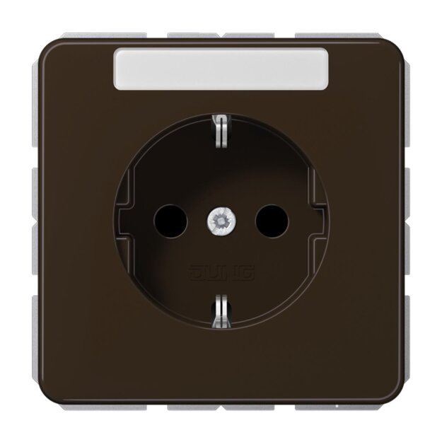 Jung CD1520KINABR Schuko-Steckdose 16 A 250 V (Duroplast hochkratzfest glänzend) Braun Serie CD