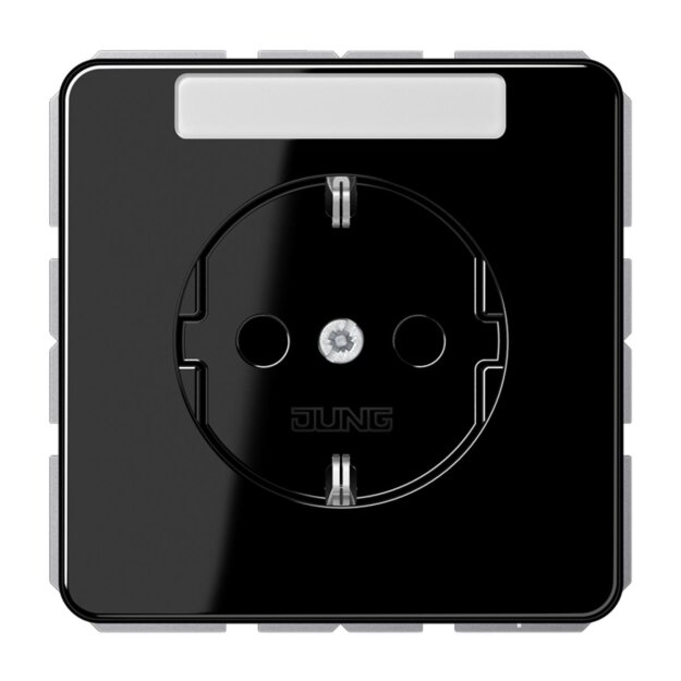 Jung CD1520KINASW Schuko-Steckdose 16 A 250 V (Duroplast hochkratzfest glänzend) Schwarz Serie CD