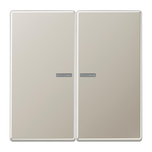 Jung ES10921STRF KNX RF Taster 2-fach (Metallausführung) Edelstahl Serie LS