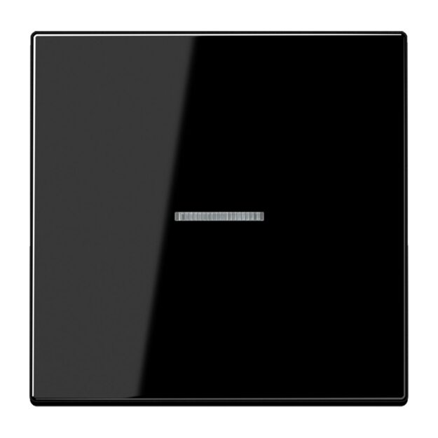 Jung LS10911STRFSW KNX RF Taster 1-fach (Duroplast hochkratzfest glänzend) Schwarz Serie LS