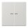 Jung LS10921STRFLG KNX RF Taster 2-fach (Duroplast hochkratzfest glänzend) Lichtgrau Serie LS
