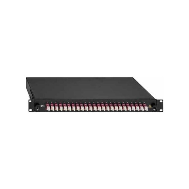 Rutenbeck BasicLine-Spleissbox ausziehbar 19/1HE 24xLC-D OM4 Erika