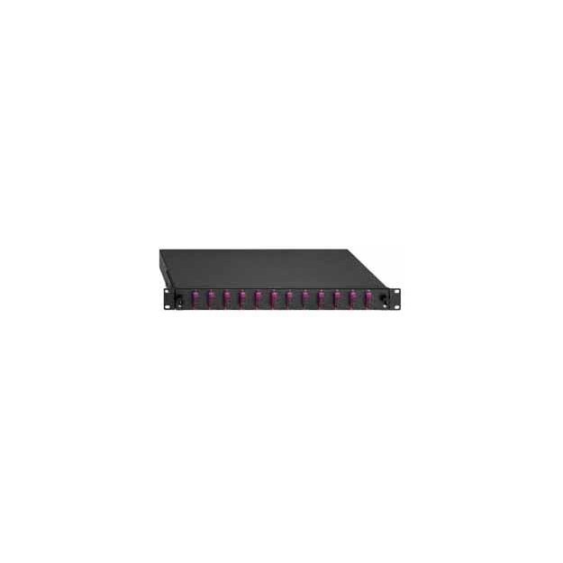 Rutenbeck BasicLine-Spleissbox ausziehbar 19/1HE 24xSC-D OM3 Aqua