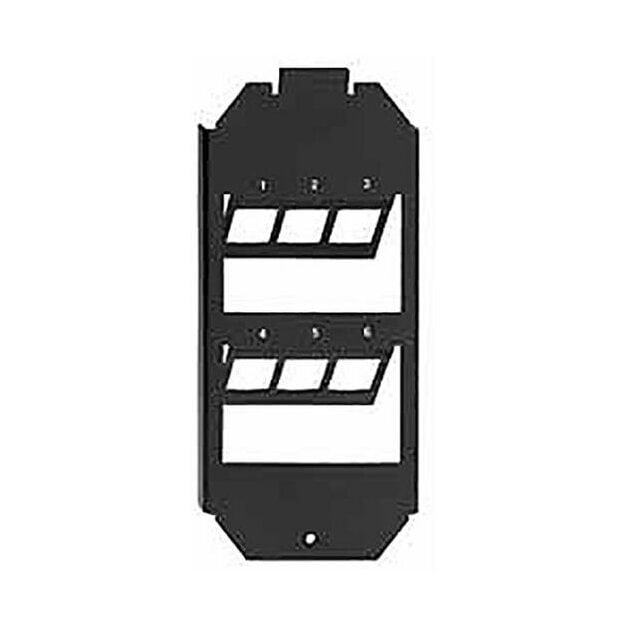 Rutenbeck Geräteträger 6-fach für Bodentankmontage zur Aufnahme von max. 6 Universalmodulen und Keystonemodulen KMK in Bodentanks GB2 KMK-GT 2