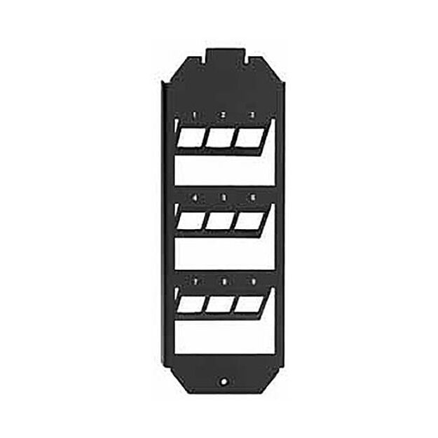 Rutenbeck Geräteträger 9-fach für Bodentankmontage zur Aufnahme von max. 9 Universalmodulen und Keystonemodulen KMK in Bodentanks GB3 KMK-GT 3