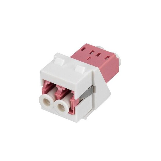 Rutenbeck LC-D Keystone Modul MM OM4 Reinweiß KMK-LC-D OM4 Erika rw