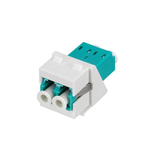 Rutenbeck LC-D Keystone Modul SM OS2 APC Reinweiß KMK-LC-D OS2 APC Grün rw