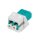 Rutenbeck LC-D Keystone Modul SM OS2 APC Reinweiß KMK-LC-D OS2 APC Grün rw