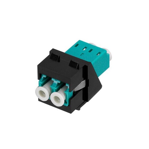 Rutenbeck LC-D Keystone Modul SM OS2 APC Schwarz KMK-LC-D OS2 APC Grün sw