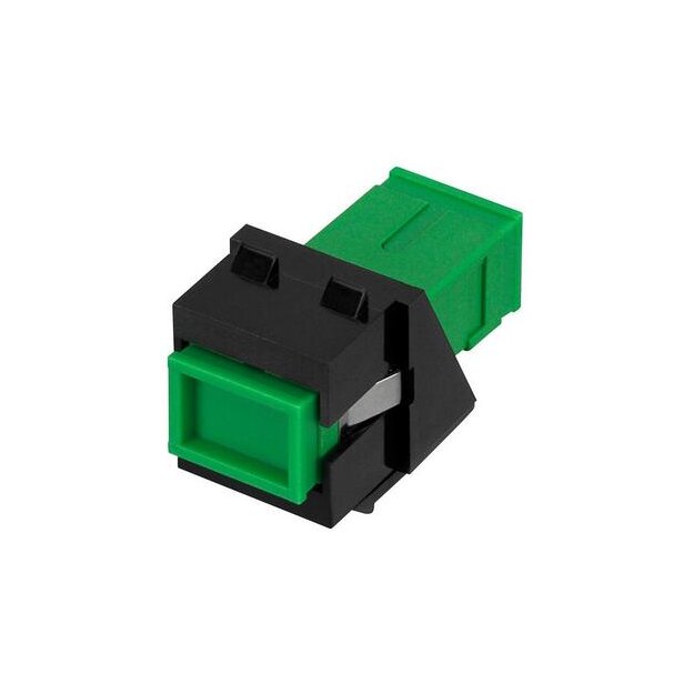 Rutenbeck SC Keystone Modul SM OS2 APC Schwarz KMK-SC OS2 APC Grün sw