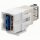 Rutenbeck USB-Keystone USB 3.0 USB-A für Montageadapter KMK-MA Up