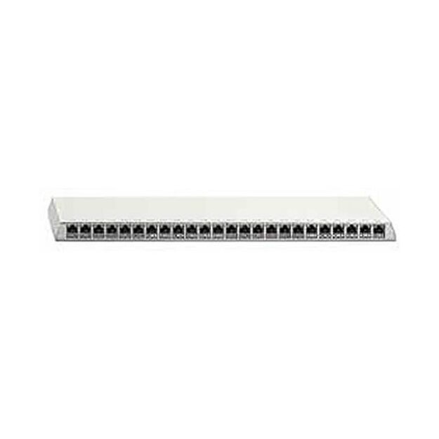 Rutenbeck 10 Gigabit-Patchpanel geschirmt Aufputz für Tisch-/Wandmontage REG-Montage mit HutschienenadapterPP-Cat.6A iso-24 Ap rw