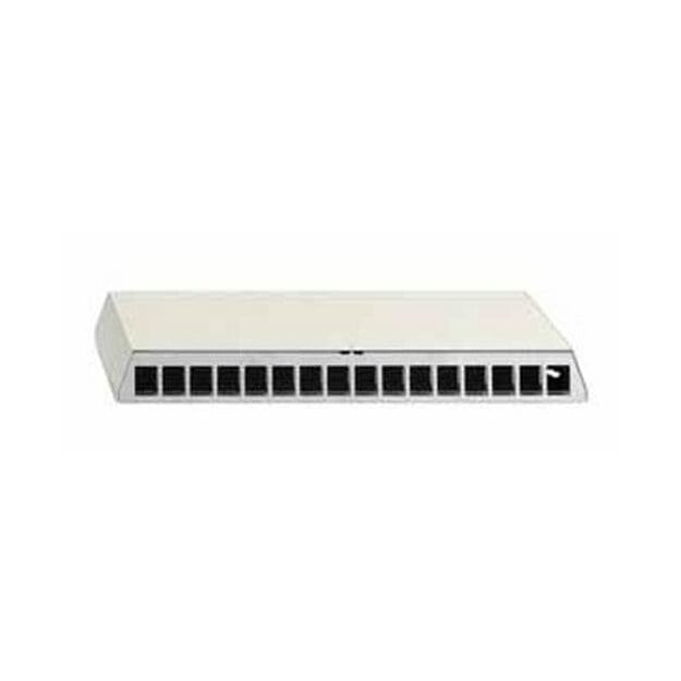 Rutenbeck Patchpanel zur Aufnahme von max. 12 Universalmodulen und Keystonemodulen KMK Aufputz für Tisch-/Wandmontage REG-Montage PP-UM A-12 Ap rw