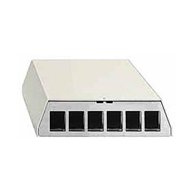 Rutenbeck Patchpanel zur Aufnahme von max. 16 Universalmodulen und Keystonemodulen KMK Aufputz für Tisch-/Wandmontage REG-Montage PP-UM A-16 Ap rw