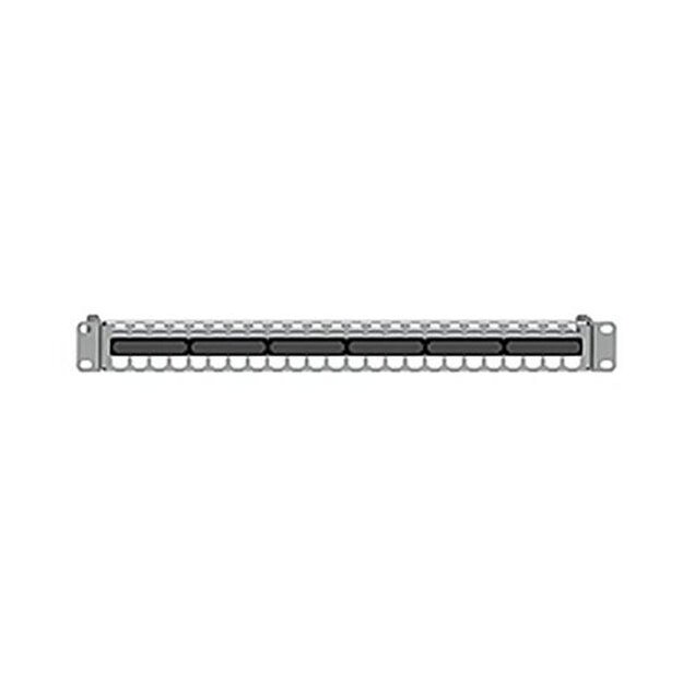 Rutenbeck Patchpanel zur Aufnahme von max. 48 Universalmodulen UM-Cat.8.1/Class I 40/10G UM-Cat.6A iso 25/10G PP-UM A-48/1 VA